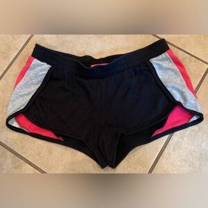 Juniors XS Black, Pink, & Gray Short Shorts